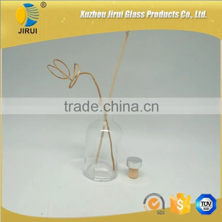 100ml clear reed diffuser glass bottle with silver closure/ stopper