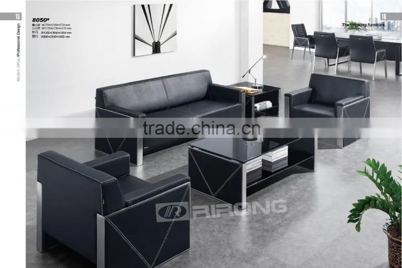 livingroom cheap and nice design stainless steel tea table with black glass