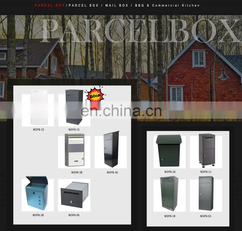 Smart Modern Parcel Box Factory Direct Drop Box With Number Lock Parcel Box
