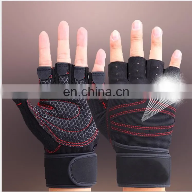 Neoprene bodybuilding sport fitness gloves exercise training gym gloves for men women