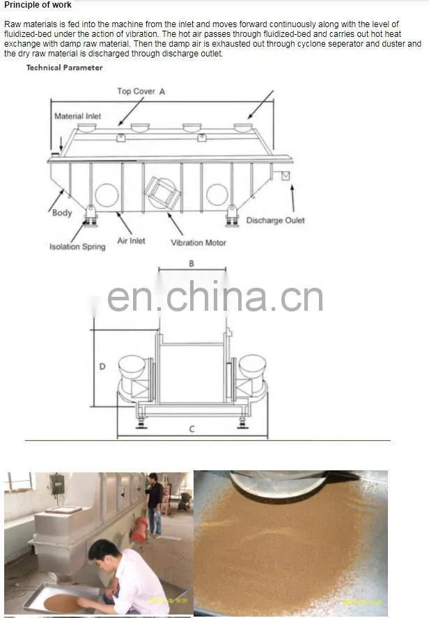 fluid bed dryer granulator/high efficiency rotary dryer for sale
