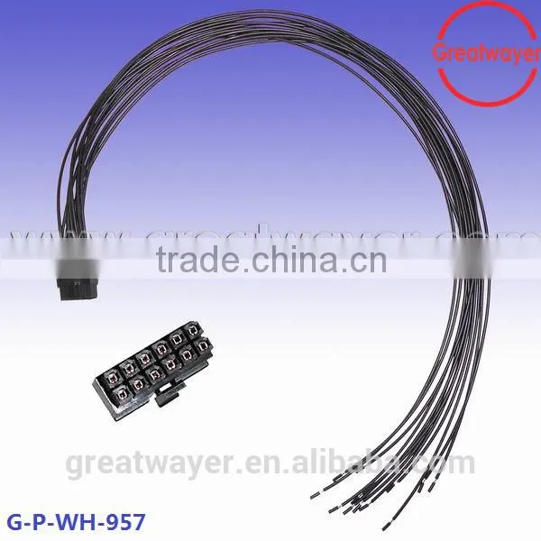 black molex 430251200 12pin wire harness for automobile