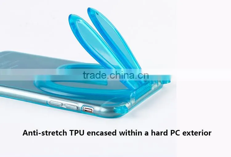Top sale rabbit ear silicone mobile phone case