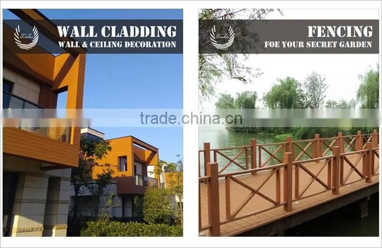 Outdoor wood plastic composite solid WPC decking