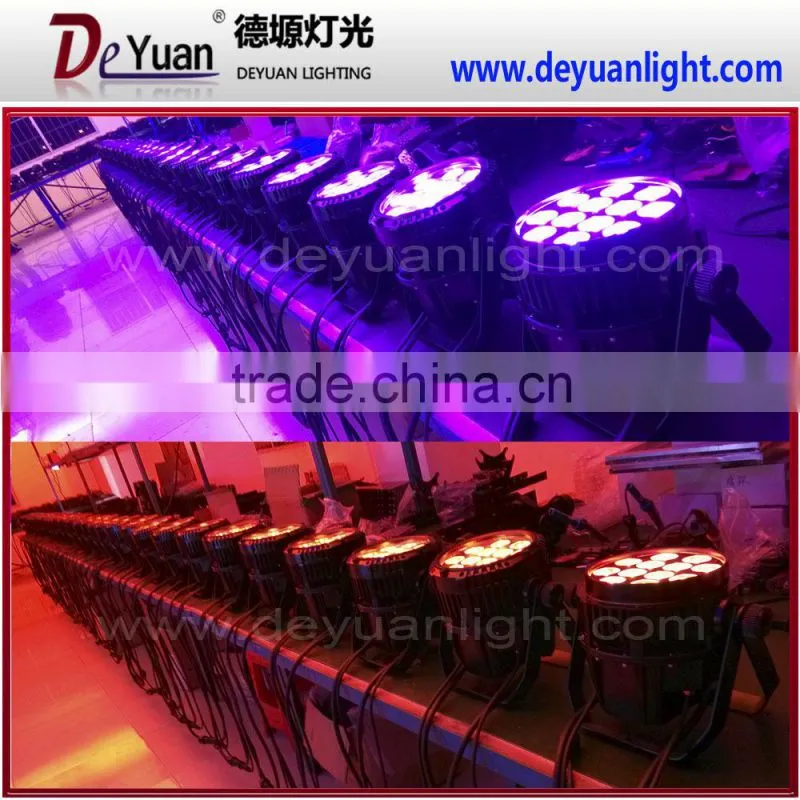 Professional waterproof led light 12x15w 5 in 1 agbwa led par light amber color