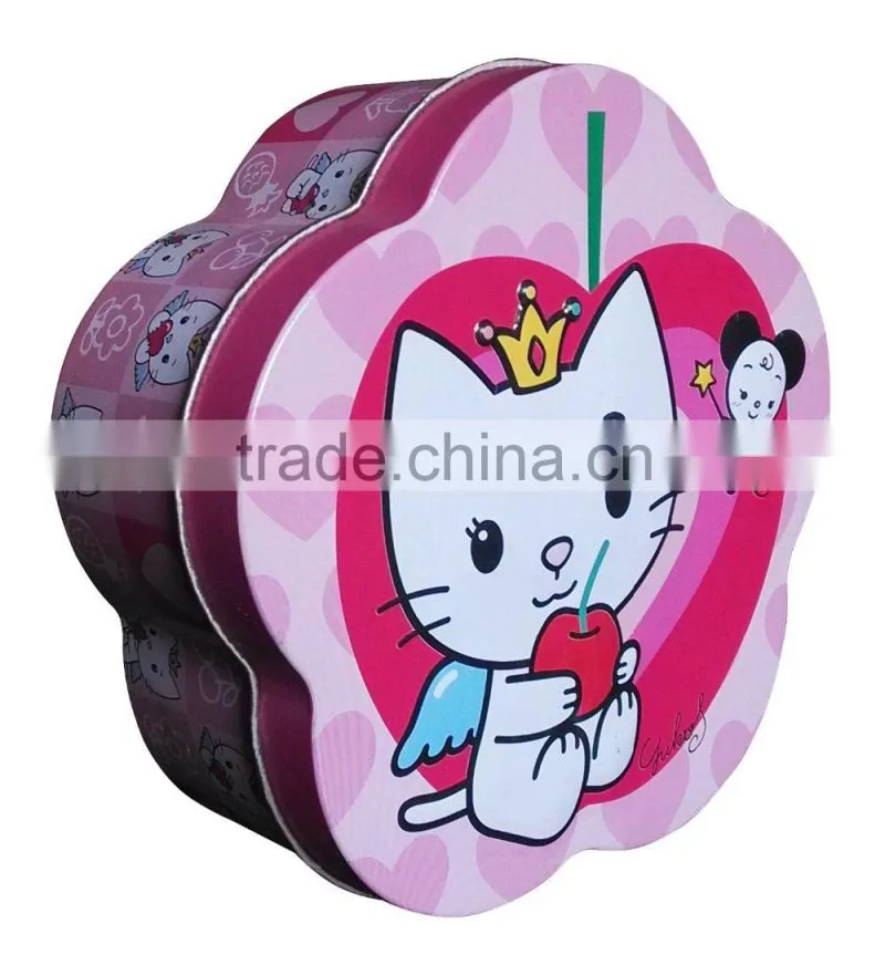 hello kitty cute special shape tin box