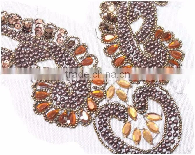 Factory ODM OEM Accessories of Garments,Brown Stone Big Cloth Collar,Cheap Fashion Clothing False Collars