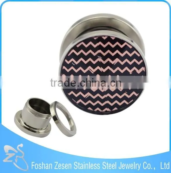 Hot Fashion Surgical Steel Pyrex Ear Plug Glass Body Ear Piercing Jewelry
