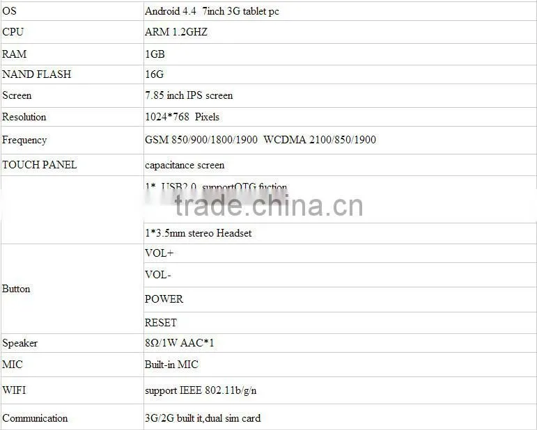 2g/3g SIM Androids 4.4.2 8'' inch support calling cool VL8 big screen wholesale/retail Tablet...