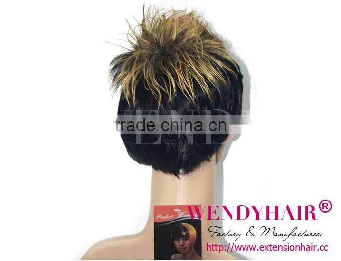 Tangle free no shedding best quality fashion and unique style Wendy wig short hair