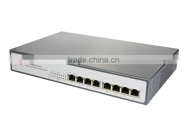 8-Port PoE Switch with 8 poe RJ45 port IEEE802.3af (,ONV-POE33008P) /network cameras