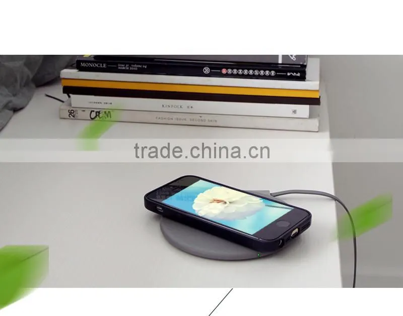 Joyroom Leather Metal W100 Wireless Charger for iPhone 6s 6Plus for Samsung S7 2A Output Quick Charging Wireless Charger MT-5685