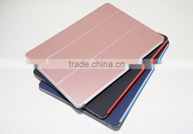 Rock Phantom Series Two-sided Triple Folding Intelligent Flip PU Leather TPU Back Cover Case For iPad Pro 12.9" TB-0070