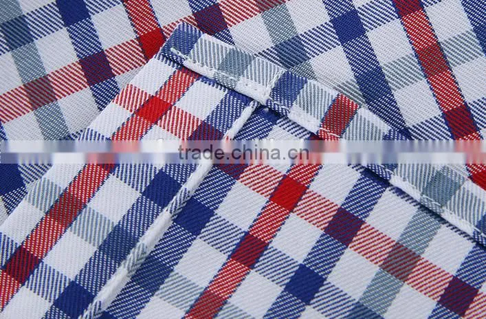 American Design Turn-down Collar Men Check Shirt