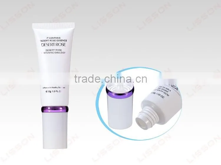 Cosmetic Round Uv Protection Cream Soft Pump Head Plastic usage Tube