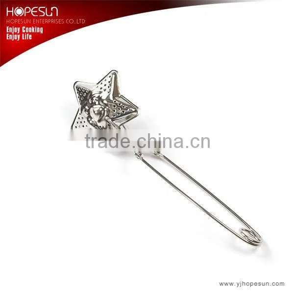 HS-TI109 stainless steel tea ball with TPR