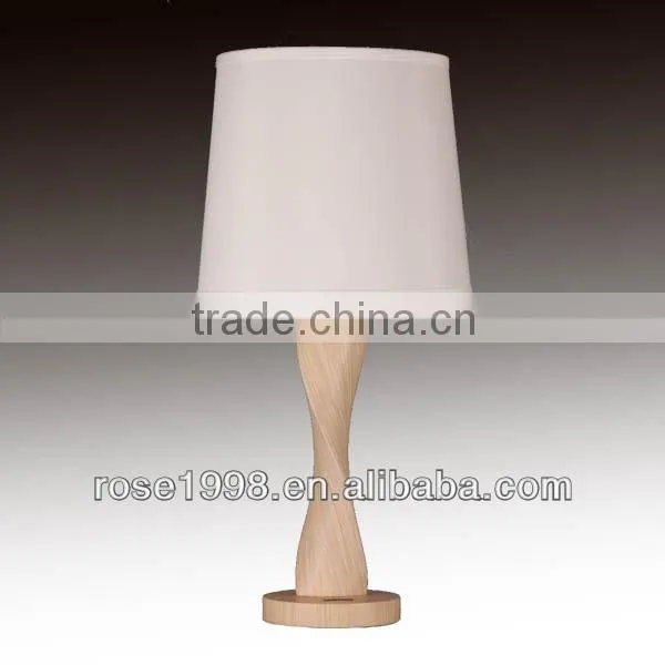 wooden bedside table lamp for hotel