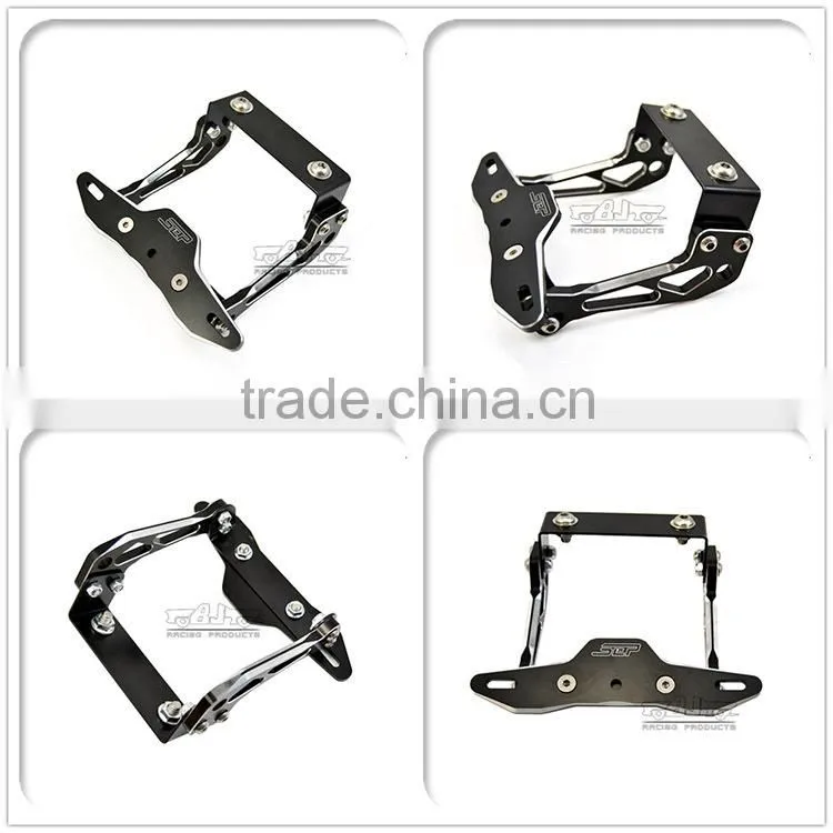 BJ-LPL-030-BK Aftermarket CNC Billet Aluminum Motorcycle Licence Plate Cover Bracket