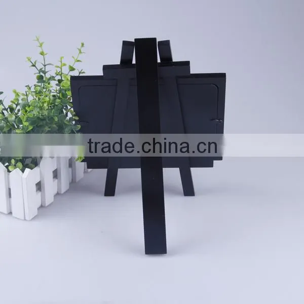 Black Colour Fancy 4*6" MDF Photo Frame With Stand