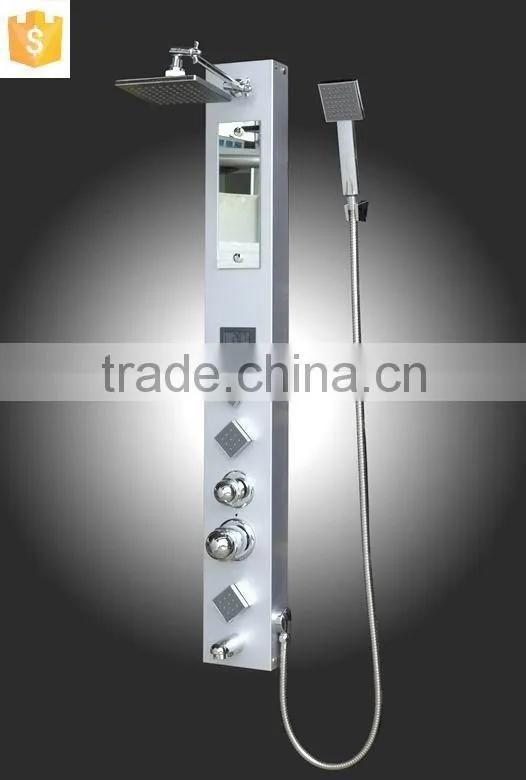 2015 Hot sale aluminium shower panel with mirror
