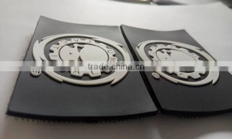 Wholesale custom soft 3d PVC rubber patch