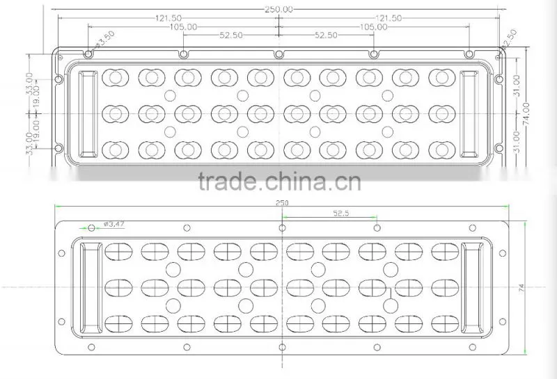 30w led street lighting module for XPE/ XTE/XPG/3535 LED