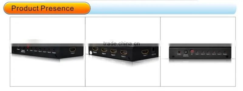 HDMI Switcher 5X1 with remote control support DTS/Dolby-AC3/DSD
