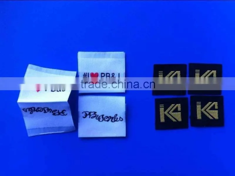 2016 Direct factory High quality woven label,clothing tag,woven patches