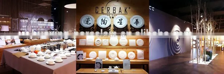 H2262 rectangular white corundum porcelain bamboo shaped plate