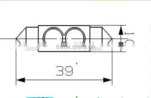 2W 41mm High power auto LED festoon ,36mm,39mm ,41mm.LED License light, Instrument light,