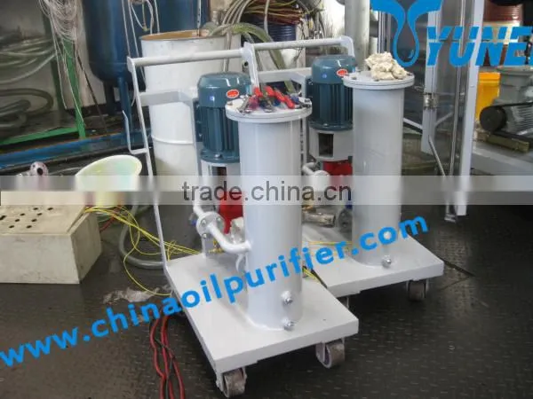 Portable transformer oil filtration device