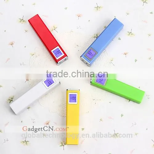 OBOE Promotion Gift Power Bank 2600 mah with LCD Indicator