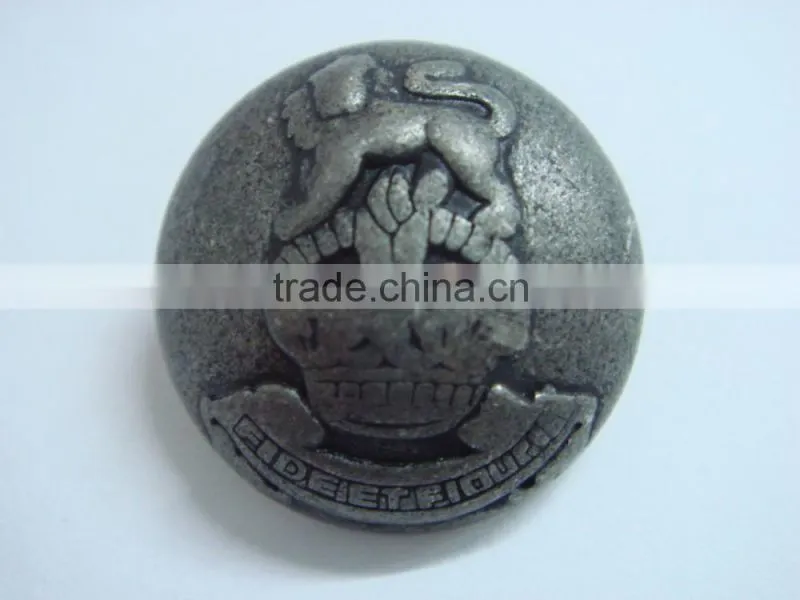 20mm special design doom shape metal alloy free sample button