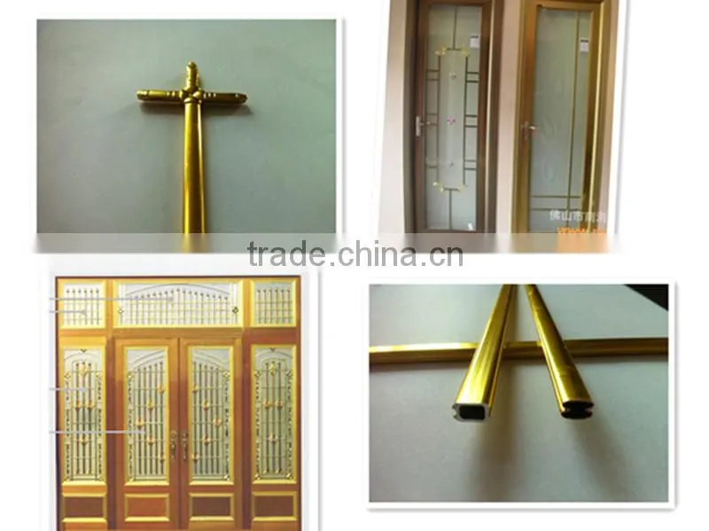 Golden Aluminum trim strip for door/Gold aluminum trim strip/Golden door trim strip/Gloden door trim