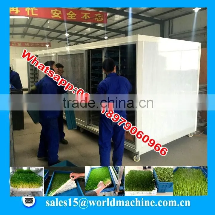 hydroponic cattle green fodder growing machine /live stock feed plant machine for sale