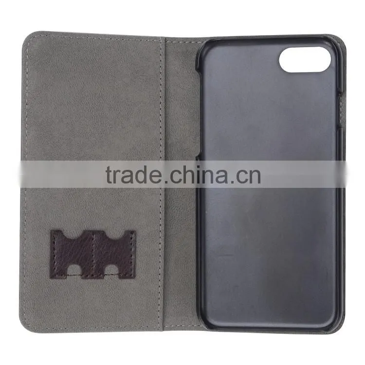 Wholesales Manufacture Leather Phone Case for iPhone 7 with Card Holder