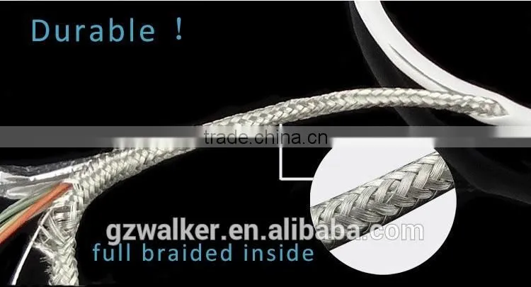 1M high quality mobile phone charger cable usb round cable for apple iphone 5 6