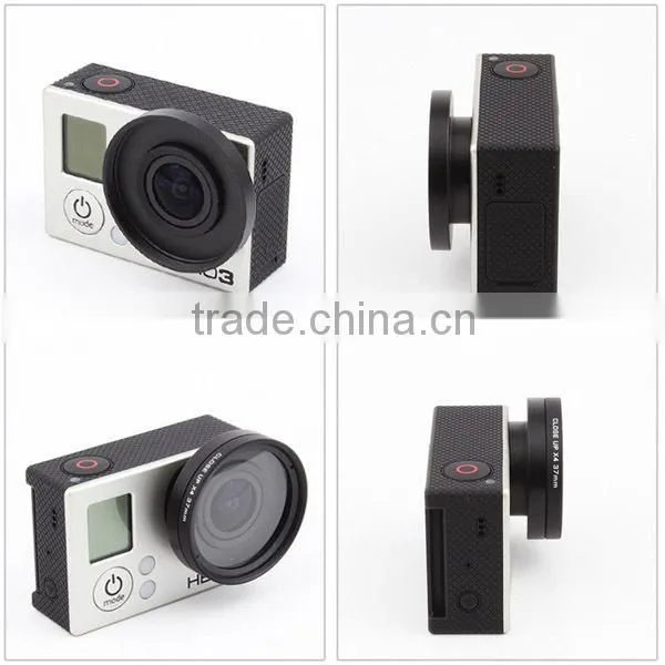 37mm CNC Aluminum Alloy UV Lens Filter Ring Adapter For GoPro Hero 3/3+