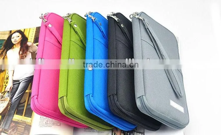 600D Polyester Travel Passport Holder/Credit Card Bag