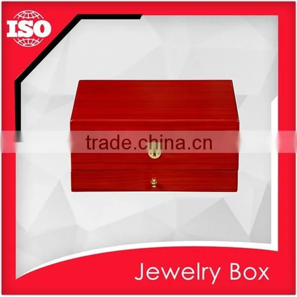 High-end wooden craft packing box with mirror
