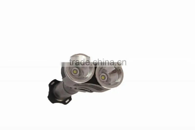 rechargeable T6 two head highpower led flashlight