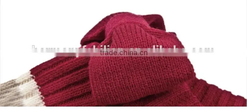 new spring collar butterfly stripes five points sleeve knitted sweater for woman clothes 2015