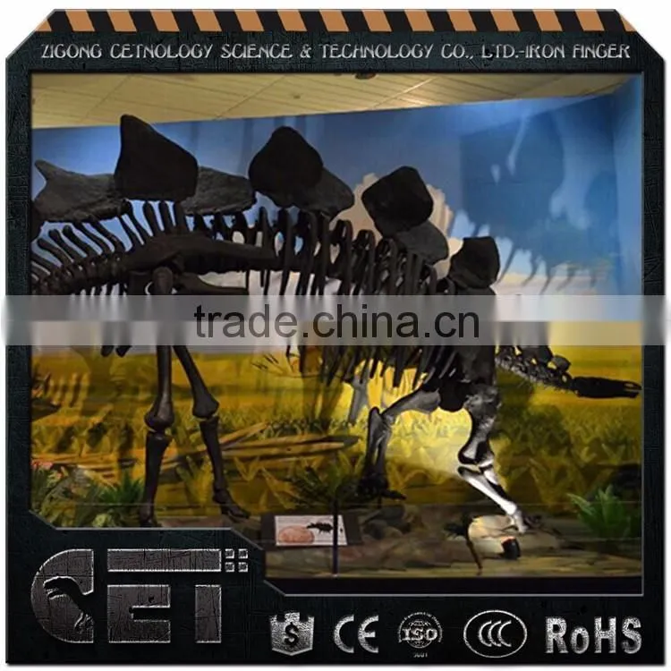Resin dinosaur skeleton stegosuarus skeleton statue