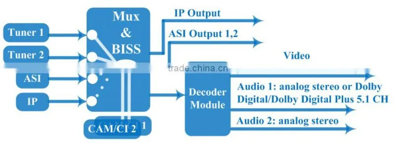 DVB-S2 HD IRD with CI Slot