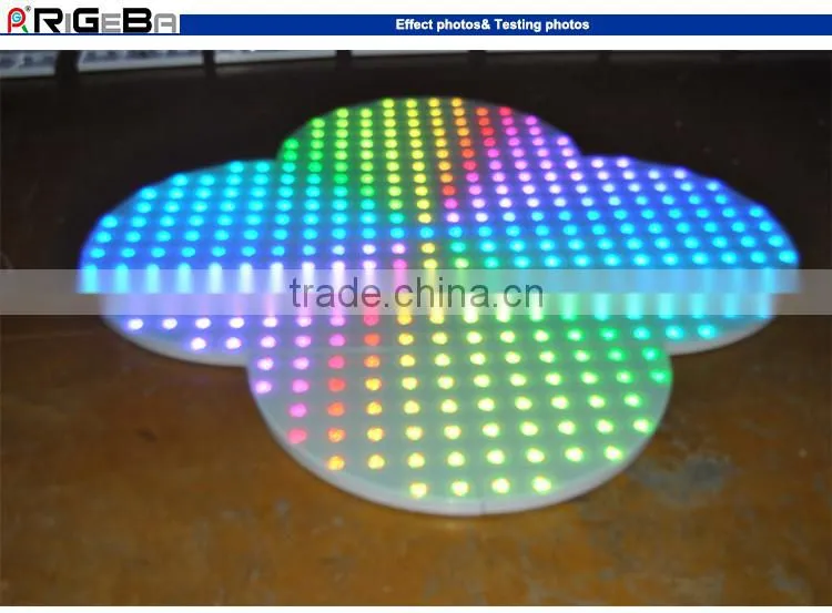 2015 newest sector round shape digital charming led dance floor