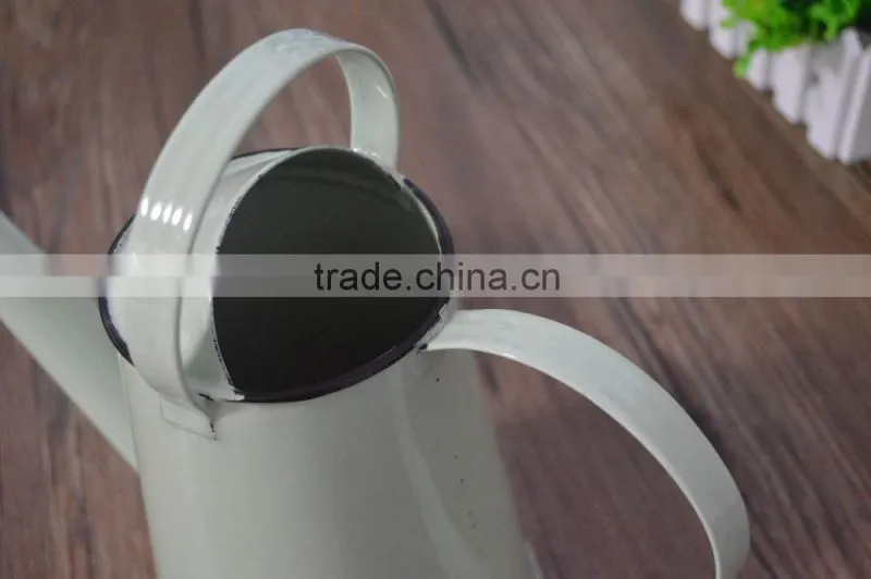 Enamel metal watering can