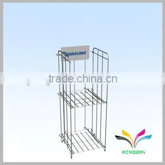 Hot sale custom fashion free standing metal display stand for mobile accessories