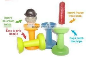 NEW No Drip kids Popsicle Ice Cream Cone Holder Universal Food Holder
