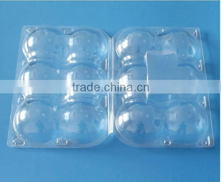 Clamshell Blister fruit packaging tray for peaches and apples 6 pcs