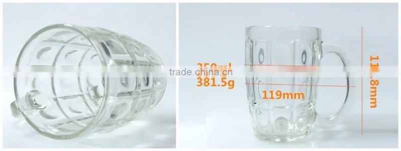350ml water glass cheap clear storage glass multi-function glass